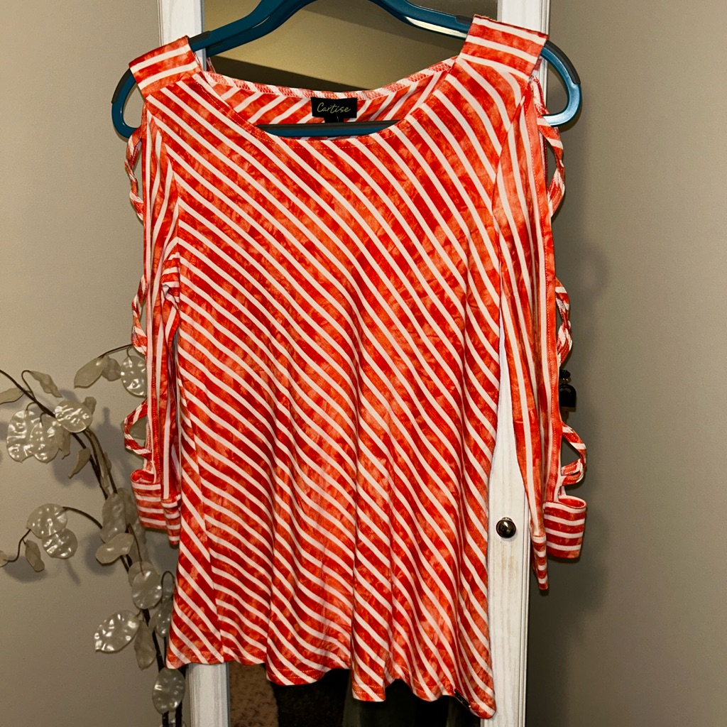 Nwt Cartise Ladder Striped Blouse Size M